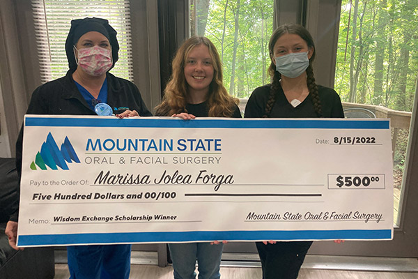 2022 Scholarship Winner at Mountain State Oral and Facial Surgery 