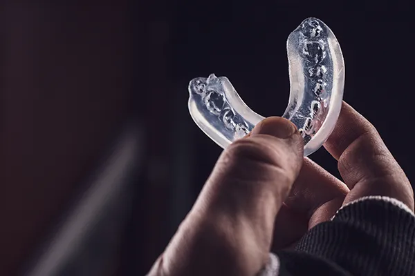 A sports mouthguard at Mountain State Oral and Facial Surgery in Charleston, WV